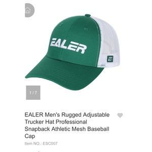 New Ealer snap back trucker style baseball hat green/white or black/grey